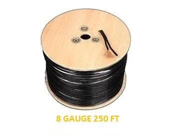 8 Gauge 250 Ft. Low Voltage Landscape Wire - Black