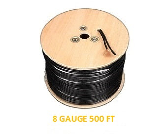 8 Gauge 500 Ft. Low Voltage Landscape Wire - Black