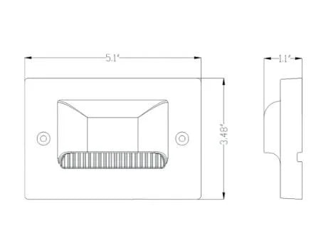 Lumien S3A1-3W-30K-BZ 5 Inch Wall Light w/ 3 Watt 3000K LED - Bronze