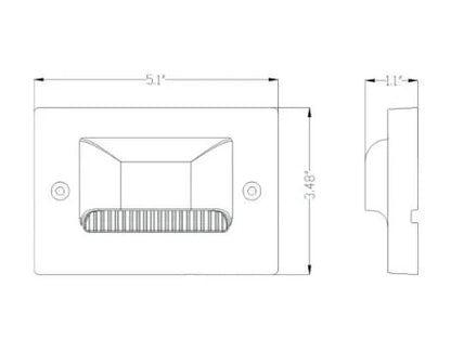 Lumien S3A1-3W-30K-BZ 5 Inch Wall Light w/ 3 Watt 3000K LED - Bronze