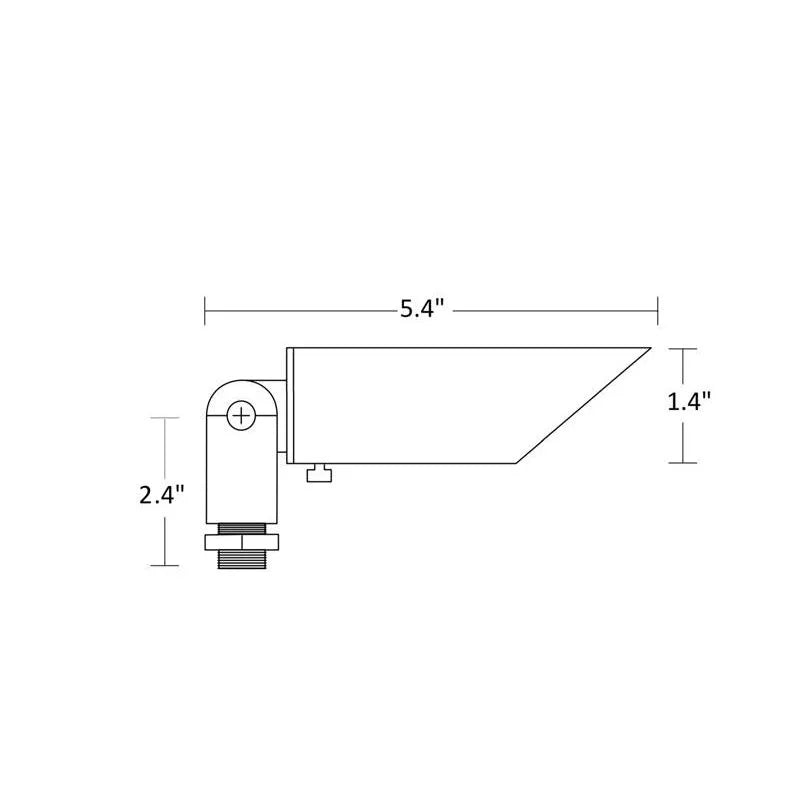 Sollos BSB054-CU LED Up Light w/ 7 Watt MR11 LED - Copper