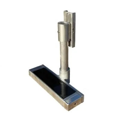SunTino SBLL-S Solar Boat Lift Light Square Post w/ 2700K/4000K LED - Raw Aluminum