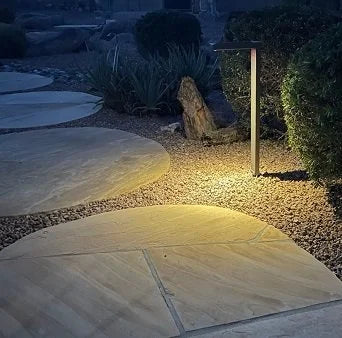 SunTino SL24-1-BKTX Solar Path Light w/ 2700K/5000K LED - Black Tex