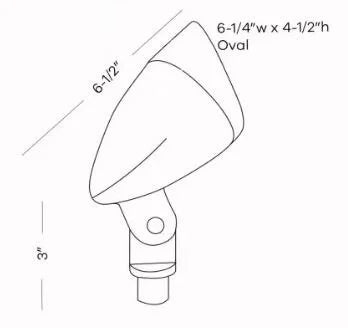 Touchstone A236 MaxFlood Flat Up Light w/ 10 Watt 2700K LED