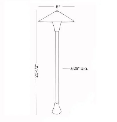 Touchstone GC585F Centino Flat Path Light w/ 2 Watt 2700K LED