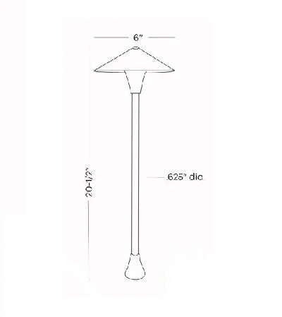 Touchstone GC586 Centino Path Light w/ 2 Watt 2700K LED