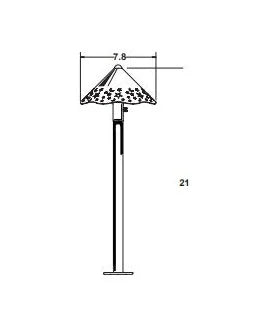 Unique Camelot CL-12-L2 LED Path Light w/ 2W T3 LED 3000K - Copper