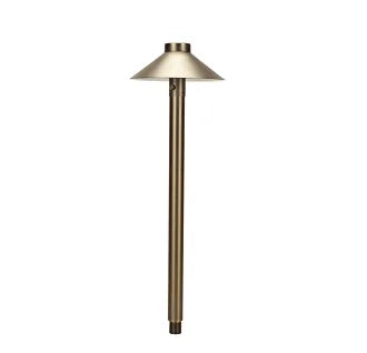 Unique Fission FISS-L127-WB Path Light w/ 1w T3 LED 27K - Brass