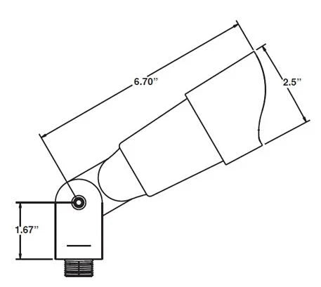 Unique Gamma Ray GAMS-L427-BZ Up Light w/ 3w MR16 LED 27K - Bronze