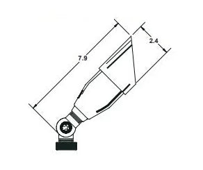 Unique Intrepid INTR-12-L327-WB Up Light w/ 3w MR16 LED 27K - Brass