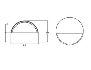 Unique ION-L127-WB Wall Light w/ 1w T3 LED 27K - Brass