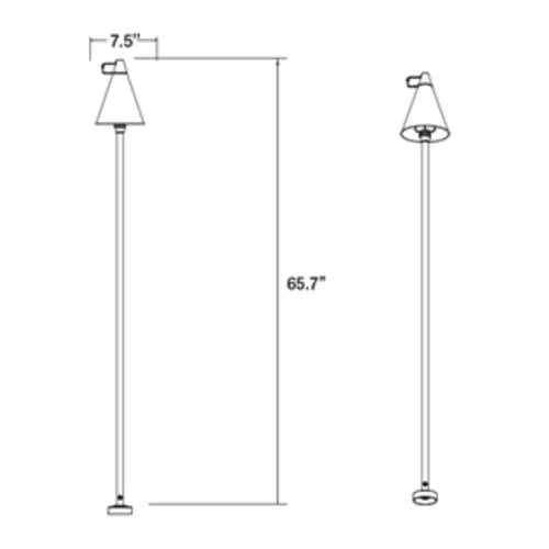 Unique Islander IB-12-l27-WB Path Light w/ 2w T3 LED 27K - Brass