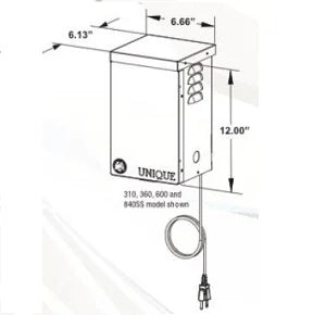 Unique 300-SSSL 300 Watt Transformer - Stainless Steel