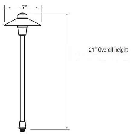 Unique Neutron NU18-L227-BZ Path Light w/ 2w T3 LED 27K - Bronze