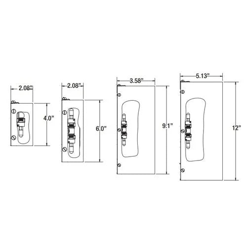 Unique Orion OR012-12-L27 Wall Light w/ 2w T3 LED's 27K - Brass