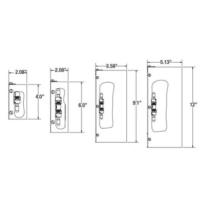 Unique Orion OR06-12-L27 Wall Light w/ 2w T3 LED's 27K - Brass