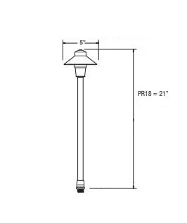 Unique Proton 18 PR18-l227-BZ Path Light w/ T3 LED 27K - Bronze