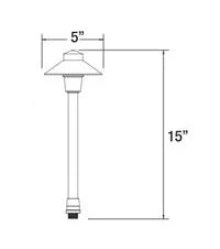 Unique Proton 12 PR12-l227-BZ Path Light w/ T3 LED 27K - Bronze