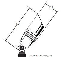 Unique Pulsar PULS-12-L327-WB Up Light w/ 3w MR16 LED 27K - Brass