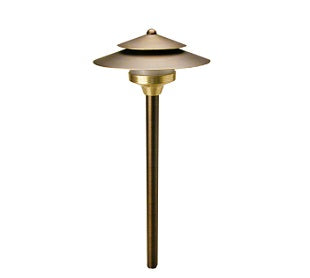 Unique Saturn SA-12-L27 Area Light w/ 2w T3 LED 27K - Brass