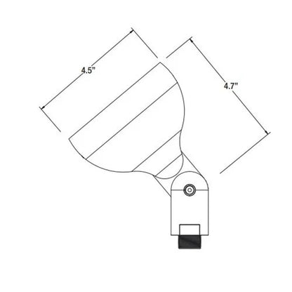 Unique Transmittance TRAN-L227-BZ Up Light w/ 2w MR16 LED 27K - Bronze