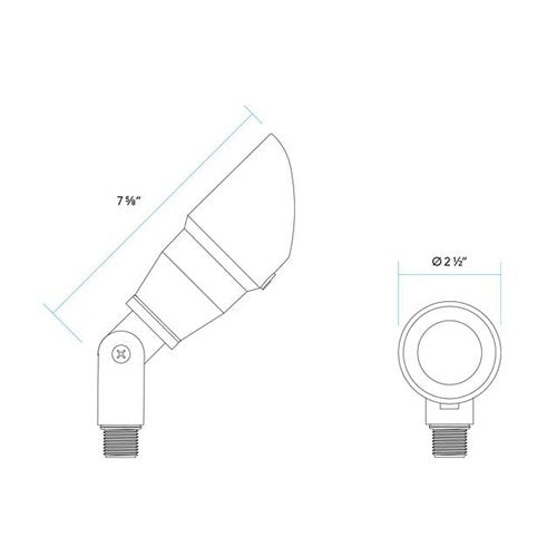 Vista GR-2416-6-RGBW-38 Up Light w/ Color Changing LED