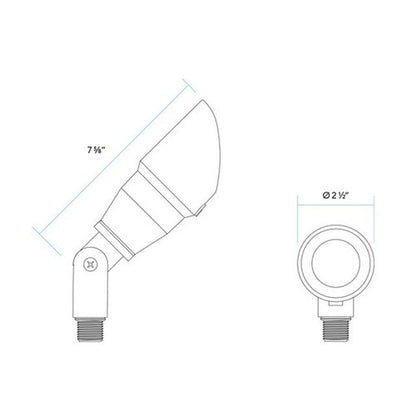 Vista GR-2416-6-RGBW-38 Up Light w/ Color Changing LED
