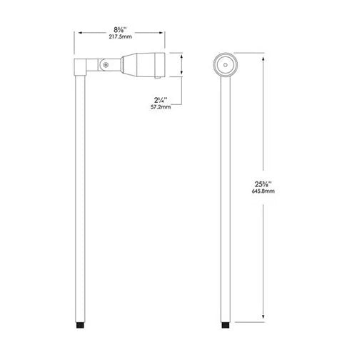 Vista ML-4020-4.5-W-36 Path Light w/ 4.5 Watt 3000K LED