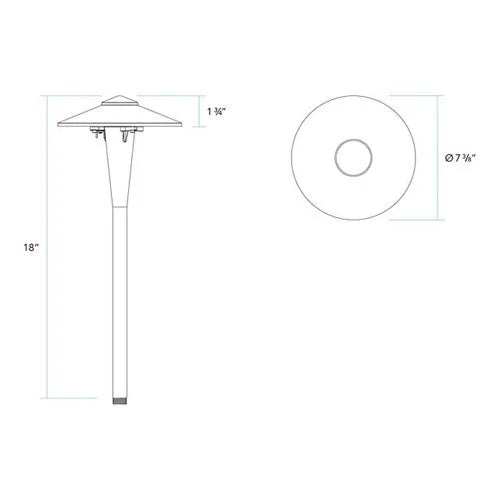 Vista GR-4704I-RGBW Path Light w/ Color Changing LED