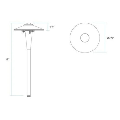 Vista GR-4704I-RGBW Path Light w/ Color Changing LED