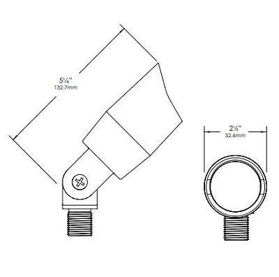 Vista GR-5014I-1.5-W-MF Up Light w/ 4.5 Watt LED