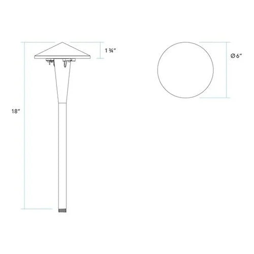 Vista GR-6509I-RGBW Path Light w/ Color Changing LED