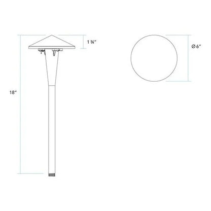 Vista GR-6509I-RGBW Path Light w/ Color Changing LED