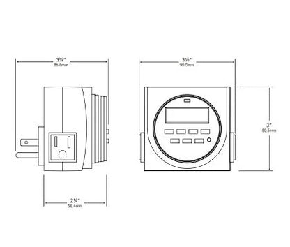Vista DTC-170 7 Day Plug-In Digital Timer