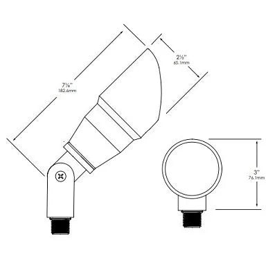 Vista GR-2216-6-RGBW-38 Up Light w/ Color Changing LED