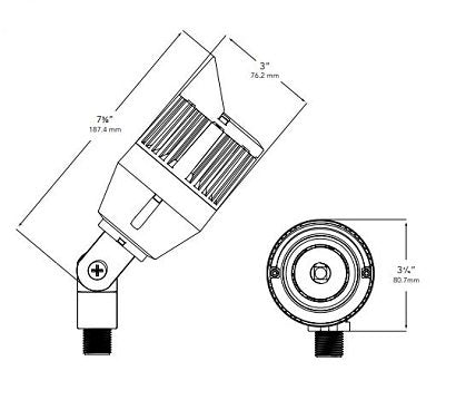 Vista GR-3106-4.5-W-MF Up Light w/ 4.5 Watt LED