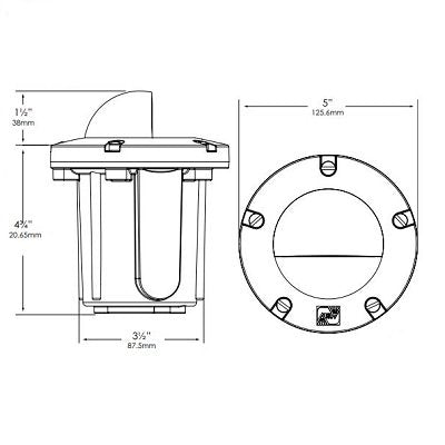 Vista GW-5263-Z-4.5-W-36 In Ground Light w/ 4.5 Watt 2950K LED - Bronze