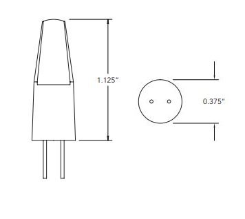 Vista LNT3-2.5-W-G-LED Lamp