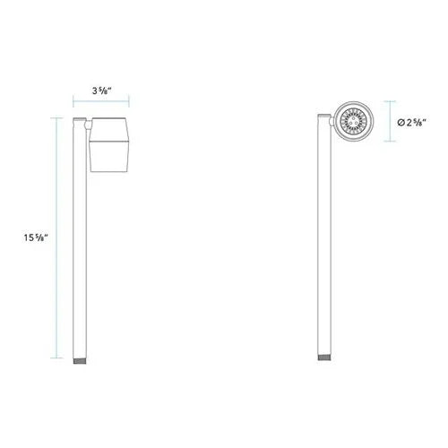 Vista ML-4005-4.5-W-36 Path Light w/ 4.5 Watt 3000K LED