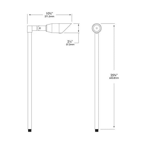 Vista ML-4019-4.5-W-36 Path Light w/ 4.5 Watt 3000K LED