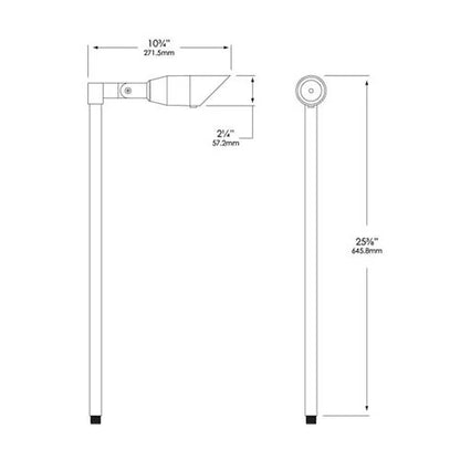 Vista ML-4019-4.5-W-36 Path Light w/ 4.5 Watt 3000K LED