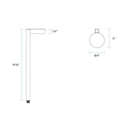 Vista PR-4201-150-W-G4 Path Light w/ 1.5 Watt 3000K LED