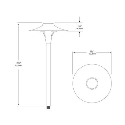 Vista PR-4700-150-W-G4 Path Light w/ 1.5 Watt 3000K LED