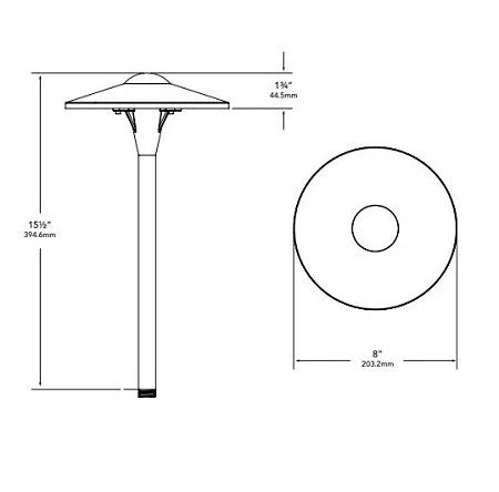 Vista PR-4708-Z-150-W-G4 Path Light w/ 1.5 Watt 3000K LED - Bronze