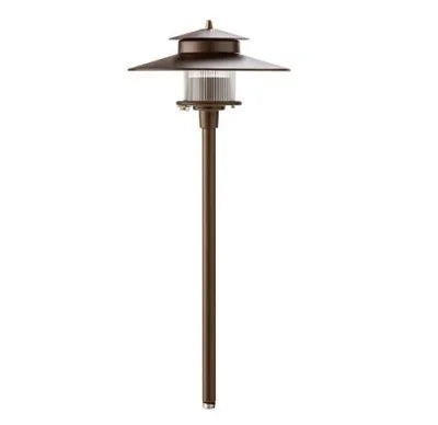 Vista PR-9207-Z-150-W-G4 Pagoda Path Light w/ 1.5 Watt 3000K LED - Bronze