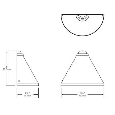 Vista SL-4250-B-150-W-G4 Deck Light w/ 1.5 Watt 3000K LED - Black