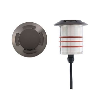 WAC 2101-30BS Recessed 2 Inch In Ground Light w/ 3000K LED - Bronze Stainless Steel