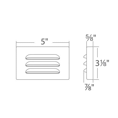 WAC 4501-27BK Surface Mount Step Light w/ 2700K LED - Black