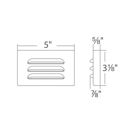 WAC 4501-27BK Surface Mount Step Light w/ 2700K LED - Black