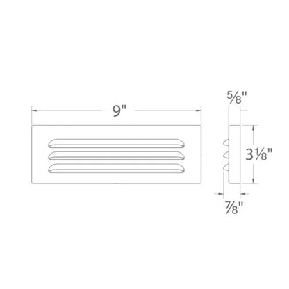 WAC 4901-27BZ Surface Mount Step Light w/ 2700K LED - Bronze